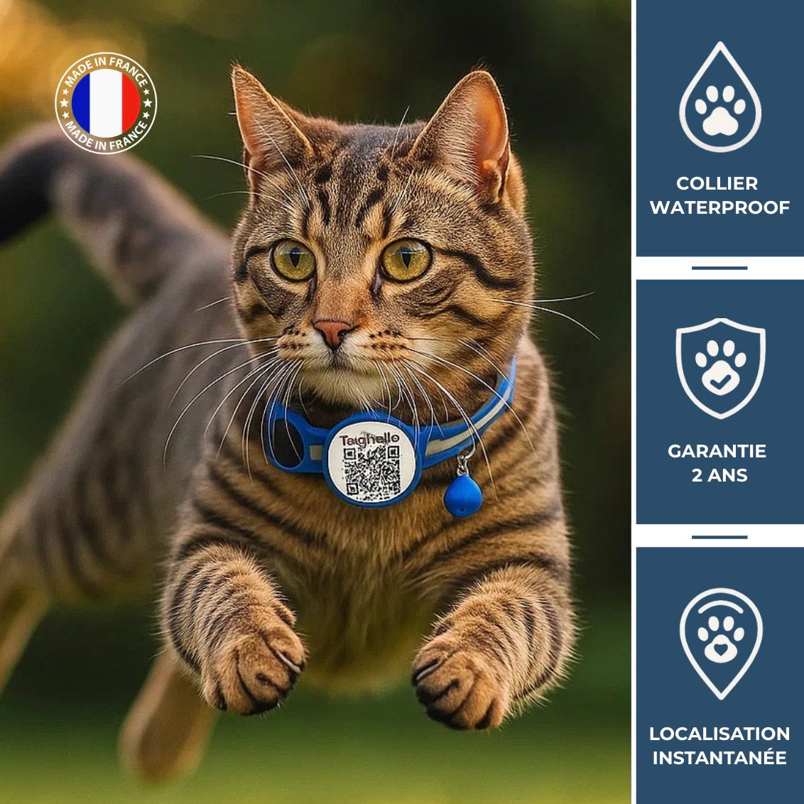Pet Finder Guardian - Collier de sécurité GPS pour chat