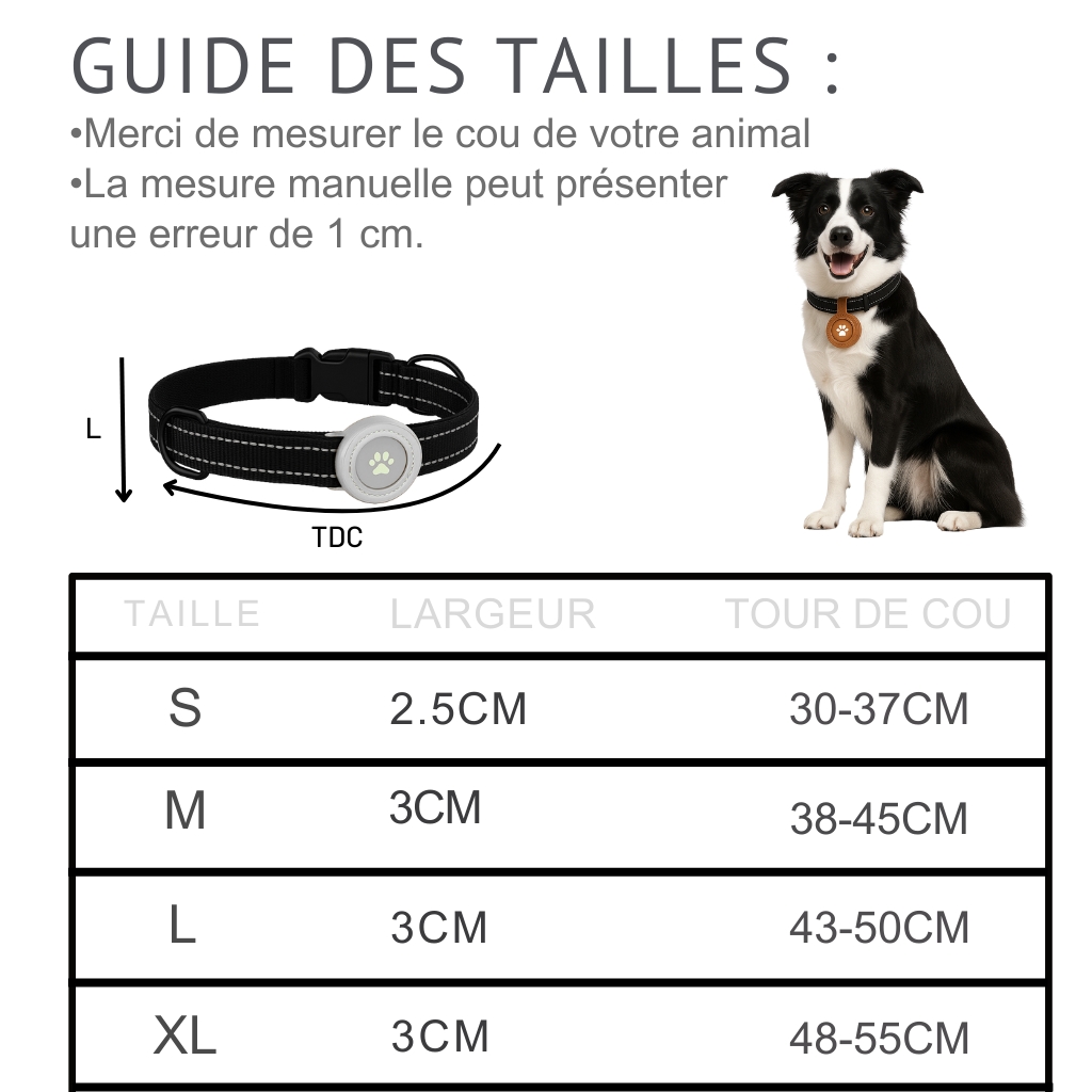 PetFinder Guardian – Collier de sécurité GPS pour chiens