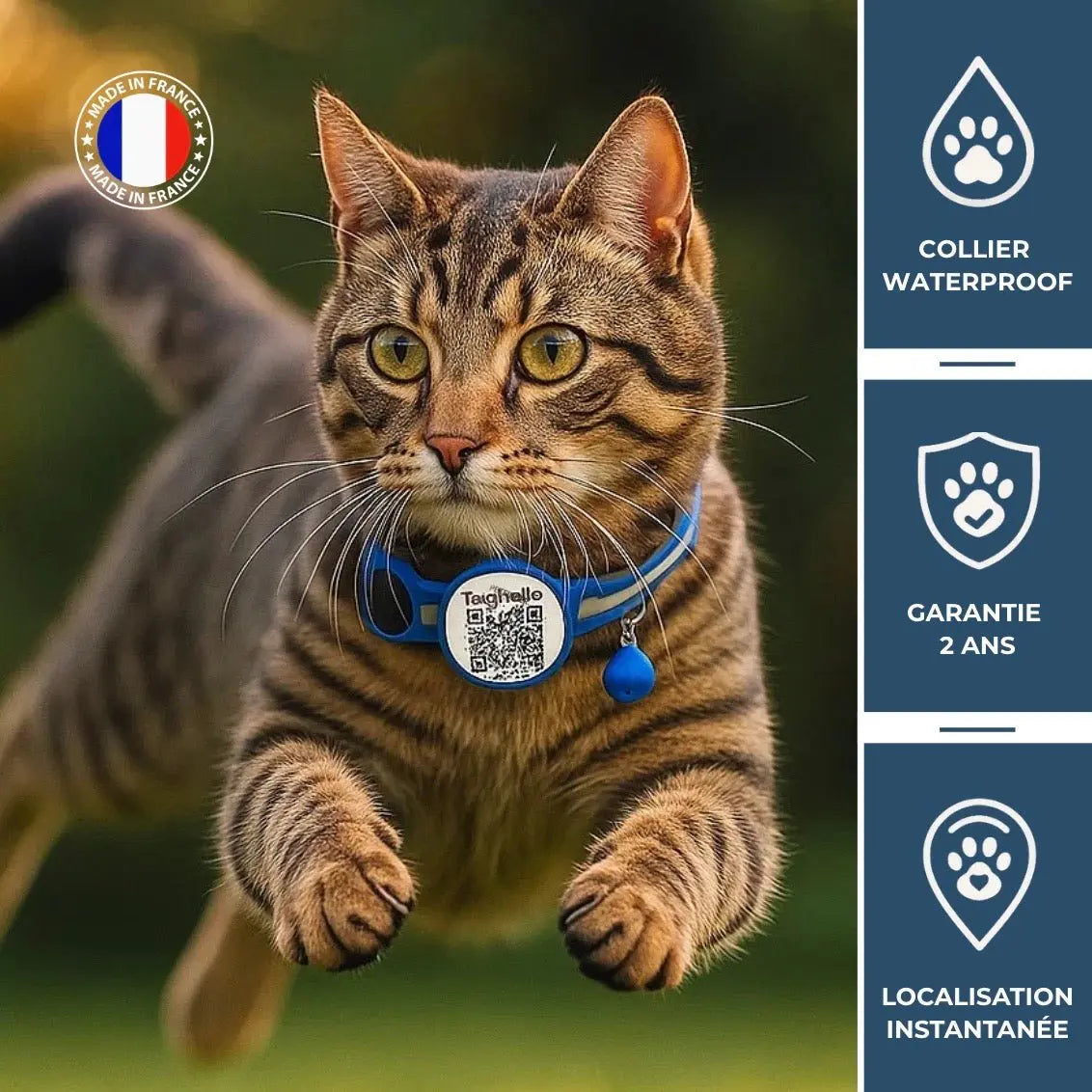 Pet Finder Guardian - Collier de sécurité GPS pour chat - Pet Finder