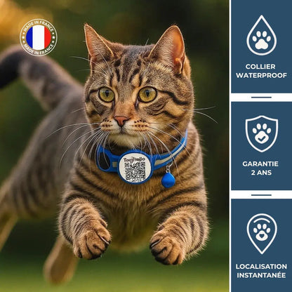 Pet Finder Guardian - Collier de sécurité GPS pour chat - Pet Finder