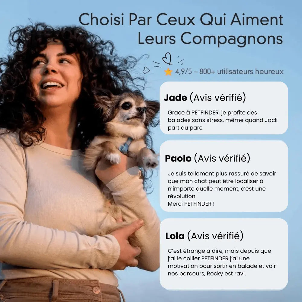 PetFinder Guardian - Collier de sécurité GPS pour chats - Pet Finder